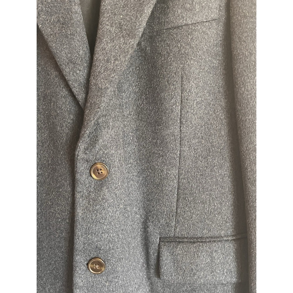 Marshall Fields Men's Cashmere Navy Blue Blazer Sport Coat Size 39R - Picture 3 of 7